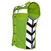 Missing Link Meshed Up Expandable Safety Vest (HiViz Green/Orange, Small)