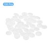 uxcell 100pcs Screw Cap Covers 12mm Waterproof Plastic Threaded Caps Self Attacking Nails for Phillips Scam Lock Nuts White