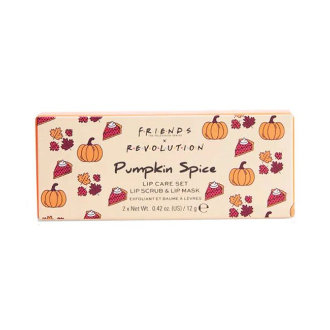 Revolution X Friends Pumpkin Spice Lip Care Set Lip Scrub & Lip Mask