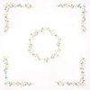 Trimits Embroidery Kit - Tablecloth - Includes Printed Fabric, Threads, Needle & Instructions, 80 x 80cm, Daisy Chain