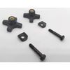 ComsenMed Rollator knob,Replacement Arm Adjustment Knobs for Rollator,1Pair(2PCS), Black