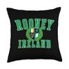 Irish Surname Rooney Ireland Crest Throw Pillow