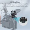 SMALLRIG BSM2352 Microphone Holder, Shotgun Microphone Holder, Cold Shoe Shape