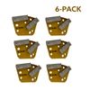 6 Pk Trapezoidal diamond Grinding Discs For Bolt-on Concrete Grinder Medium Bond