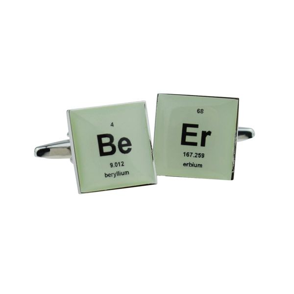 Retro Periodic Table Beer Design Cufflinks in gift box cuff links