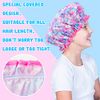 Kids Shower Caps Waterproof Reusable 3 Pack Mermaid
