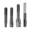 4Pcs Extension Adapter Set SDS Chuck Adapter 1/4" Hex Socket Adapter and 1/4" 3/8" 1/2" Square Extension Connector