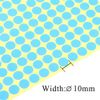 KUUQA 16 Sheets Self Adhesive Coding Dot Map Label Stickers Coding Labels 10mm Diameter 16 Colors Combination (2640 Dots)