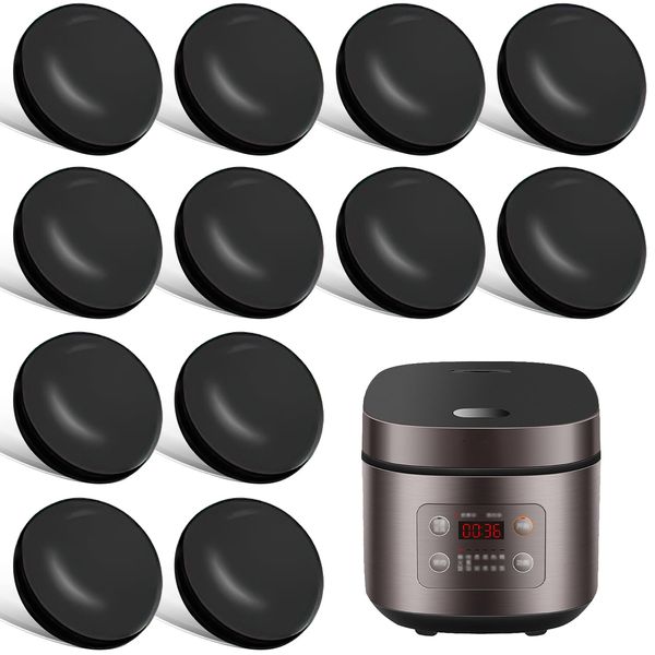12Pcs Appliance Sliders, Kitchen Appliance Sliders Small Appliance Parts & Accessories Air Fryer Accessories for Coffee Makers/Blenders/Bread Machine/Microwave(Black)