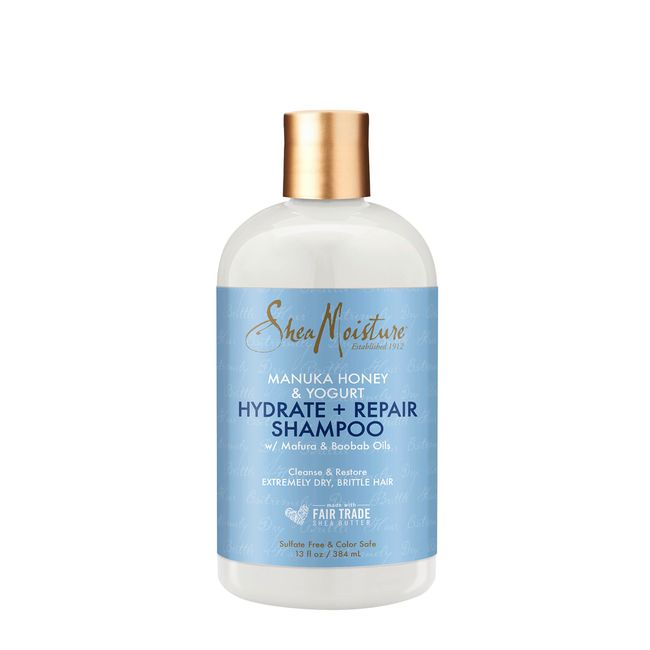 SheaMoisture Shampoo Hydrate and Repair for Damaged Hair with Manuka Honey and Shea Butter 13 oz