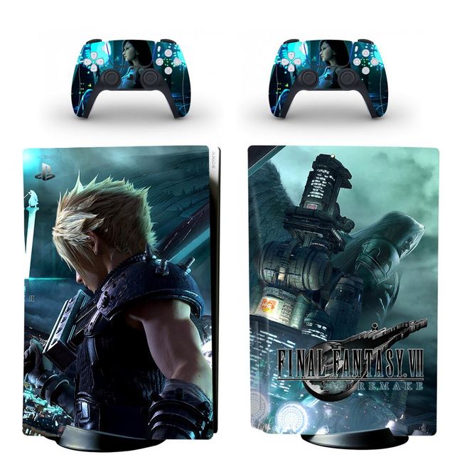 Final Fantasy 7 Remake PS4 Skin Sticker Decal for Sony PlayStation 4  Console and 2 controller