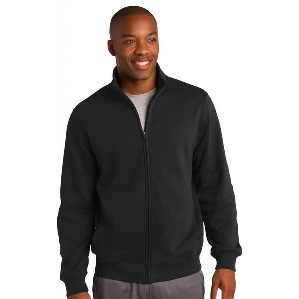 SPORT-TEK Full-Zip Sweatshirt 2XL Black