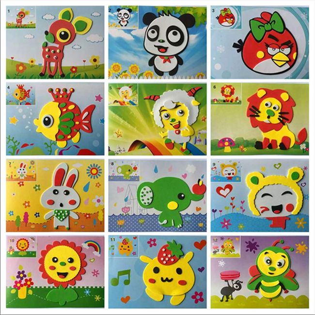 Eva Foam Art Craft Sticker, Foam Stickers Kids Diy