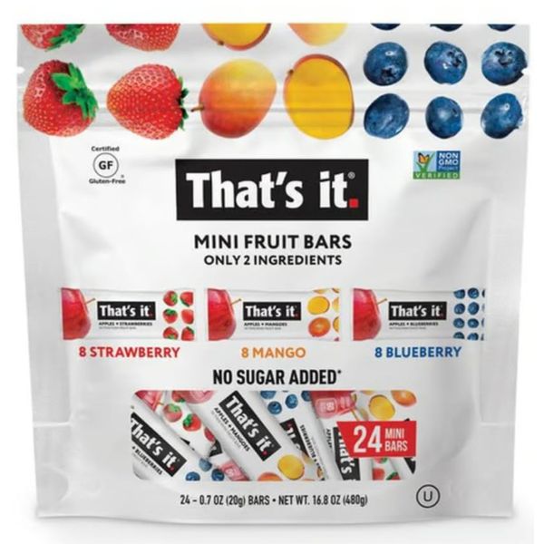(Buy 2+ Save)_That's It Mini Fruit Bars Strawberry, Mango, Blueberry, 16.8 oz