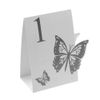Neviti 670829 Elegant Butterfly Table Numbers, White, One Size