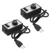 Garosa 1800W Variable Fan Speed Controller, Highly Practical Stable Hydroponic Inline Duct Exhaust Speed Controller, Hydroponic Inline Fan for Exhaust US Plug 110V (1m Cable)