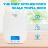 Smart Weigh Small Food Scales for Kitchen - White