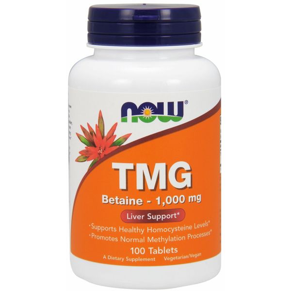 NOW Supplements - TMG Betaine 1,000 mg 100 Tablets