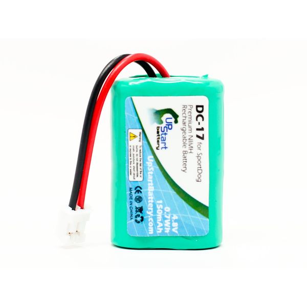 Replacement for SportDog Field Trainer SD-400S Receiver Battery - Replacement for SportDog DC-17 Dog Training Collar Battery (150mAh 4.8V NI-MH)