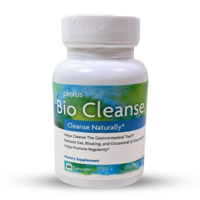 Bio Cleanse 60 Capsules Bottle - Helps Cleanse The Gastrointestinal Tract, Reduces Gas, Bloating, Occasional GI Discomfort by Plexus