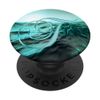 F Teal Beach Ocean Waves Sunset Lake Monogram Initial Letter PopSockets Swappable PopGrip