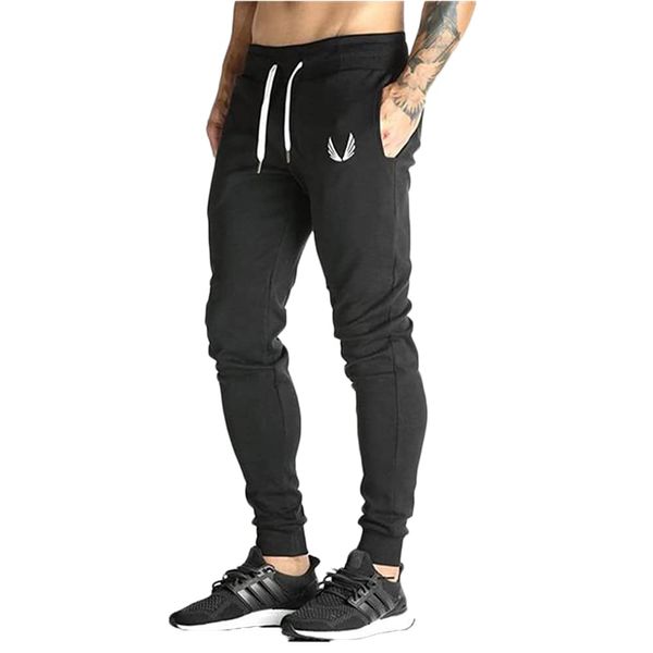 AMANTSULIFE Men's Exercise Gym Pants, Jogging Pants, Fitness, Slim fit, Sweat Pants - blk