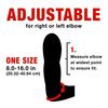 ACE Compression Elbow Support, Large/X-Large, Black, 1/Pack