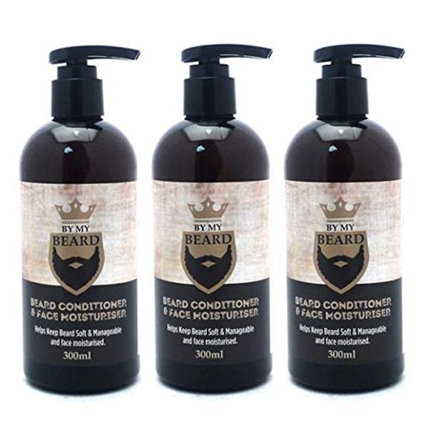 (THREE PACKS) Beard Conditioner & Face Moisturiser 300ml Y