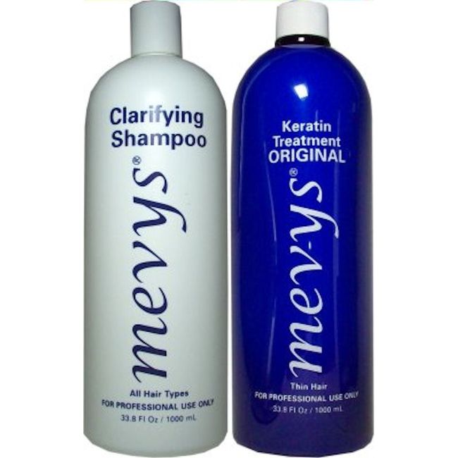 MEVYS 1)CLARIFYING SHAMPOO 33.8 OZ - 1)ORIGINAL KERATIN TREATMENT 33.8 OZ