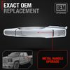 Rear Driver Door Handle for Silverado, Sierra, Escalade - Chrome, Keyhole - R...