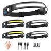 2PCS - Pro Headlamp Rechargeable 230° Wide Beam Dual Side LED with Motion Sensor