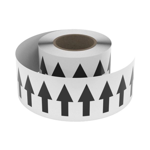 Creative Safety Supply Arrow Pipe Marking Roll (White with Black Arrows) - 3" x 100'