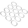 Kleine Wolke Shower Curtain Rings Colour Crystal Clear Pack of 12