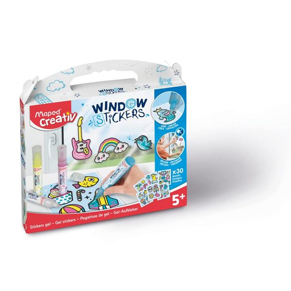 Maped Creative 907036 Window Stickers Craft Set of 5 Window Colours 25 ml Assorted