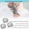 SH50/52 Replacement Head Blades Fit for Philips Series 5000 Electric Shavers, AquaTouch, PowerTouch, MultiPrecision Shaving Razor Heads Fit for Norelco 5210 5100 5590 PT730 AT830 Shavers, 6 Pack