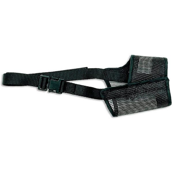 Coastal Best Fit Mesh Dog Muzzle Size 4 Adjustable Breathable Black