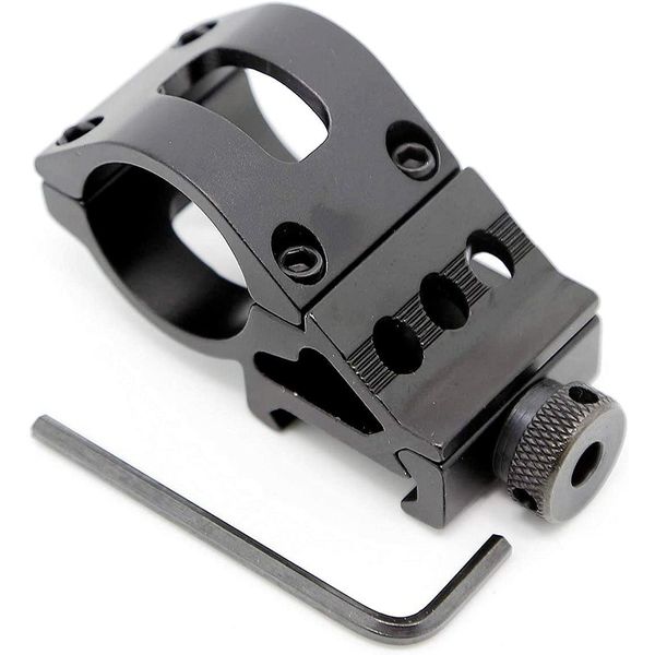 TOCNGAEK Tactical 1" Offset Picatinny Rail Mount for Flashlights for Outdoors