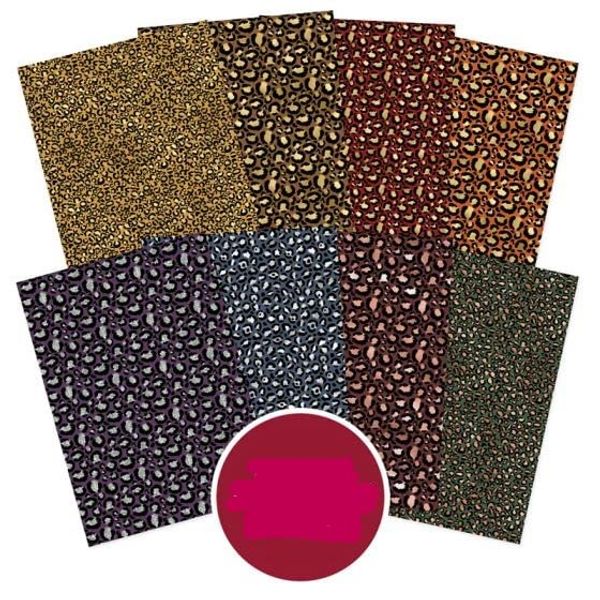 Hunkydory Crafts Adorable Scorable Pattern Packs - Luxurious Leopard Prints -A4