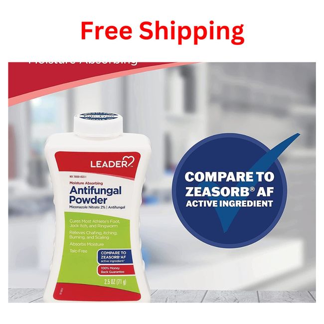 2 Pack-Leader Moisture Absorbing Antifungal Powder 2.5o