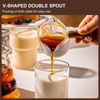 PARACITY Espresso Cups, Double Spout Glass Measuring Cup