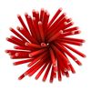 135 Shake Straws Paper Diameter 8 mm 25 cm Red