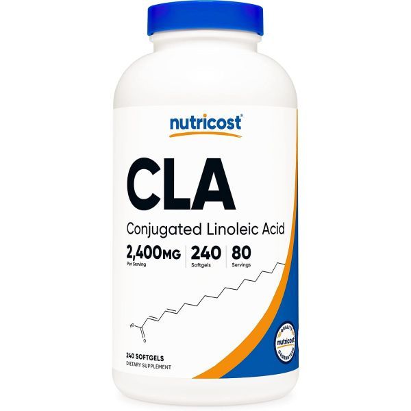 Nutricost CLA (Complex Linoleic Acid) 800mg Soft Gel 240ea (3 Bottles), 3 Bottles (Best Deal)