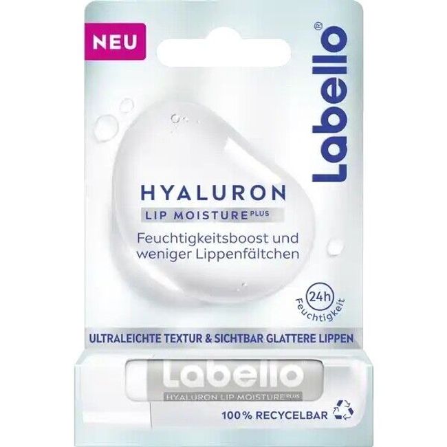 Labello Hyaluronic LIP moisture PLUS lip balm/ chapstick -1 pack- FREE SHIP