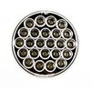4" Inch White 24 LED Round Backup Reverse Tai Light + 3 Wire Plug- Qty 1
