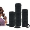 Dreamlover Elastici Capelli Donna, Elastici Neri per Capelli, 50 Pezzi