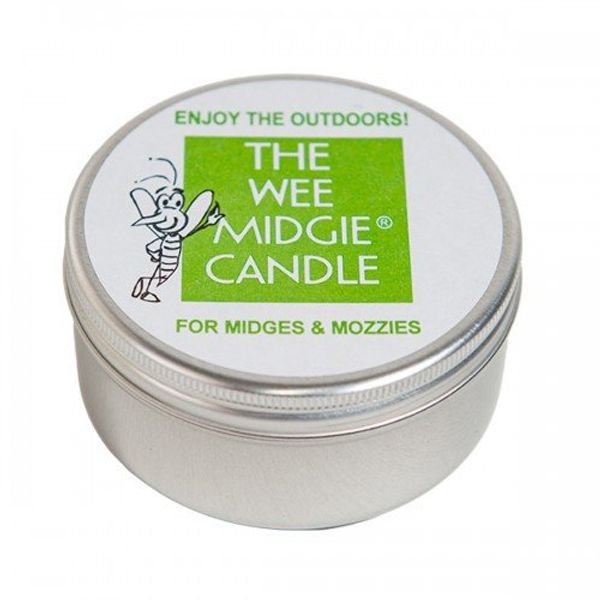 Insect Repelling - The Wee Midgie LAVENDER & BOG MYRTLE Candle Tin for Midges & Mozzies - Midge & Mosquito Repellent Candle