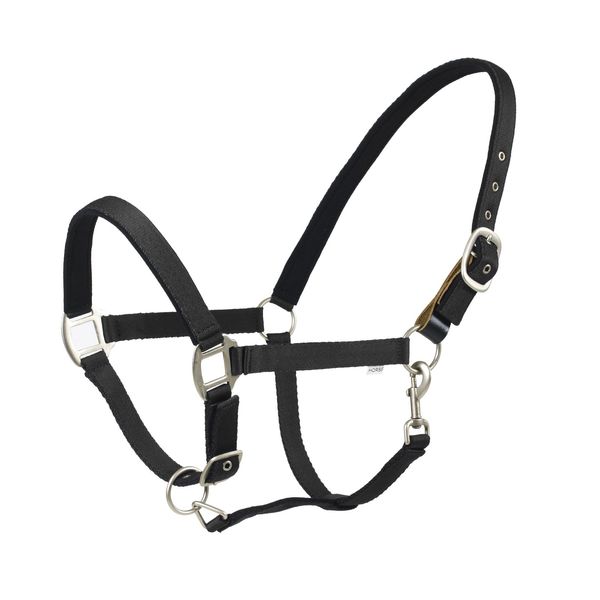 Centaur Solid Cushion Padded Breakaway Halter (Black, Horse)