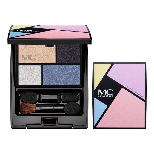 Eye Shadow Eye Color Palette Limited No.3 Blue Gray (Blue, Gray, Beige, Silver, Blue Pearl) [MC Collection]
