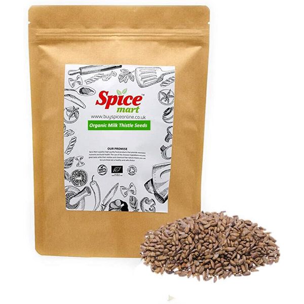 Organic Milk Thistle Seeds | Silybum marianum Soil Association Certified Free UK P&P (90g)