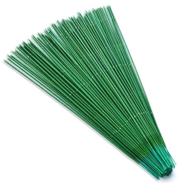 100 Pieces 10 inch Floral Stem Wire 18 Gauge, Roucerlin Dark Green stem wire for flowers, Premium floral wire for Handcrafts, Florist Flower Arrangements, Flower Making Supplies (10 in)